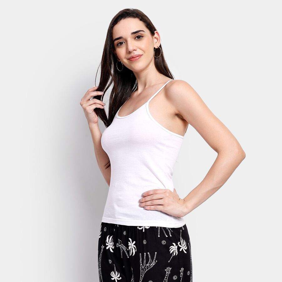 Ladies' 100% Cotton Slips, White, large image number null