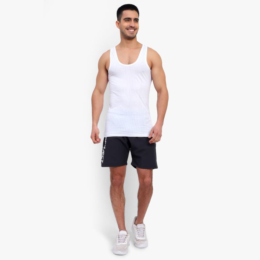 Men's Cotton Vest, White, large image number null