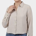 Women's Beige Classic Shirt, Beige, small