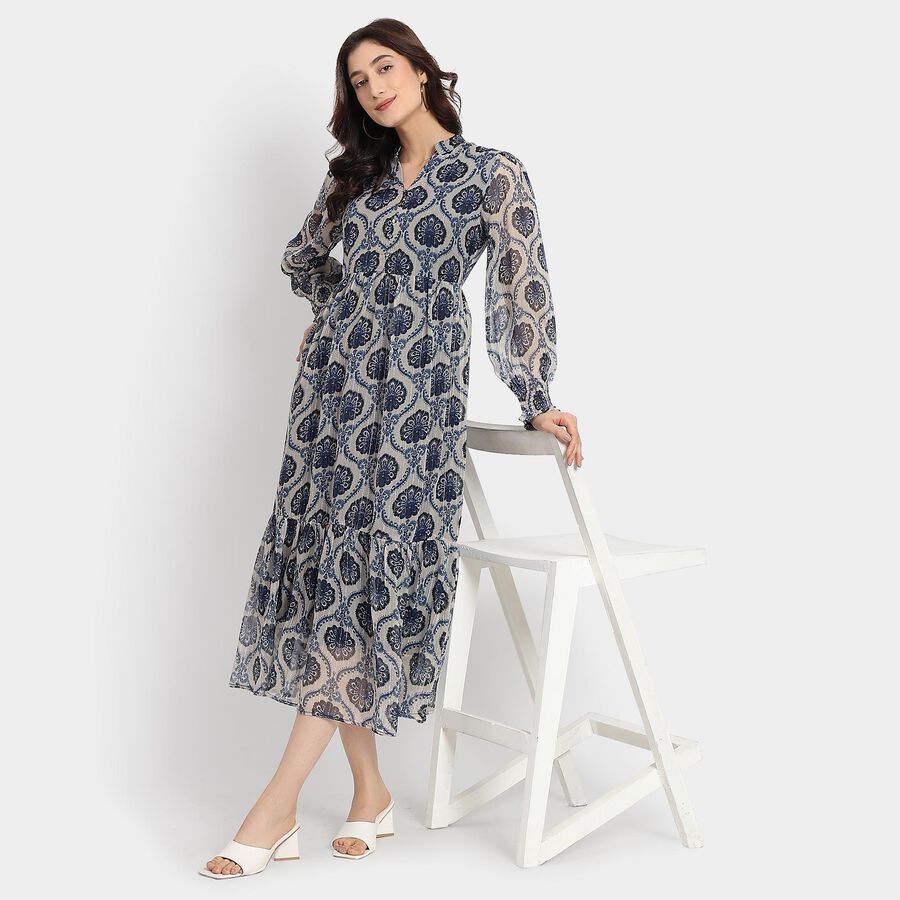 Ladies' Dress, नेवी ब्लू, large image number null