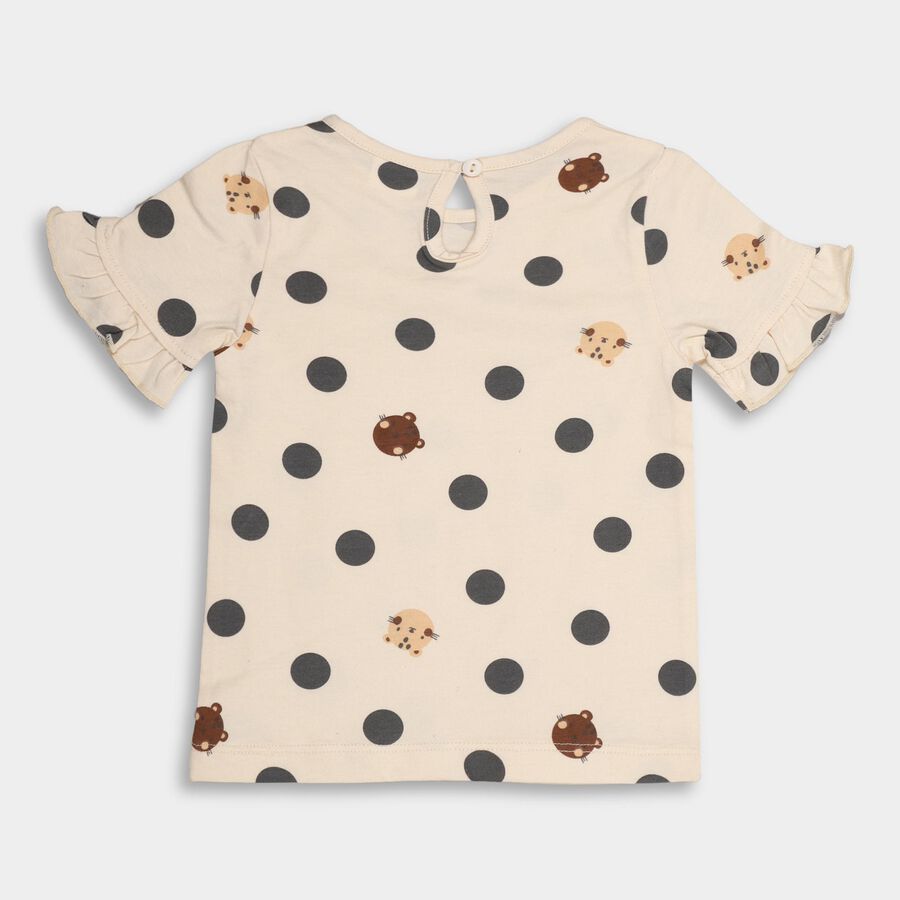 Infants' 100% Cotton T-Shirt , Off White, large image number null
