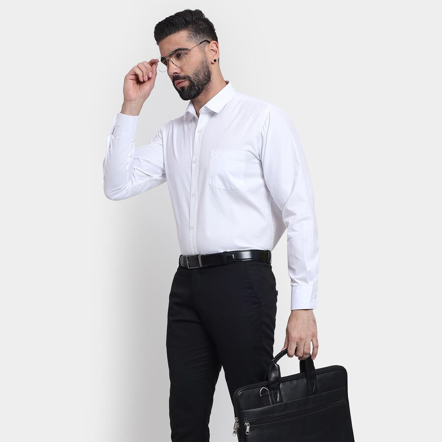 Men's Formal Shirt , White, large image number null
