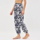 Women's Blue Skinny Fit Regular Style Harem Pants, Navy Blue, small image number null