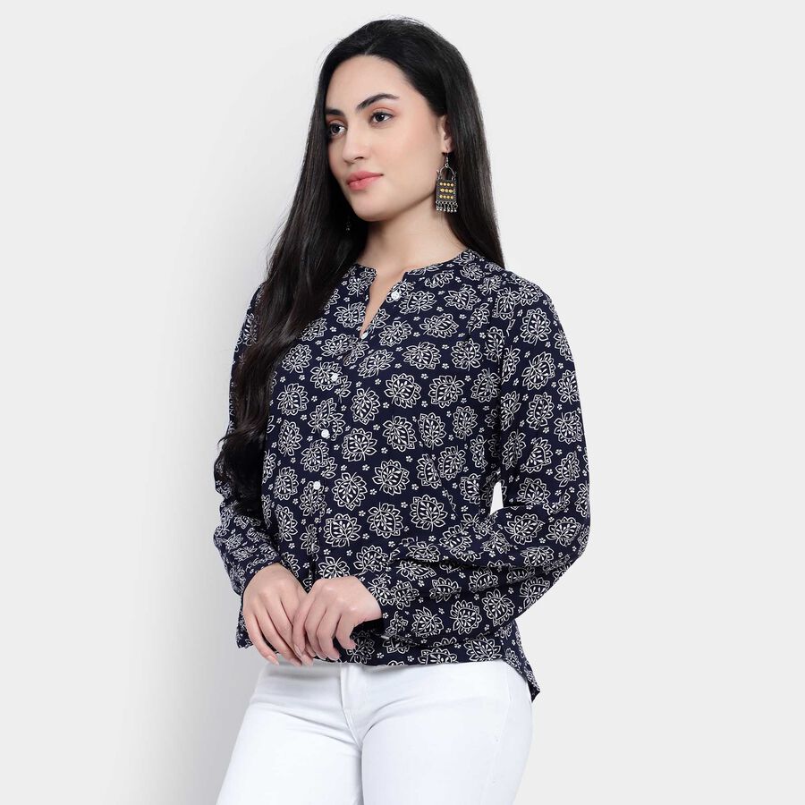 All Over Print Shirt, Navy Blue, large image number null