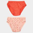 Girls' Coral Regular Fit Solid Panty, मूँगा (कोरल), small