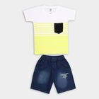 Boys' Cotton Woven Baba Suit, सफ़ेद, small image number null