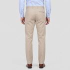 Men's Silver Slim Fit Chino Casual Trousers, Silver, small