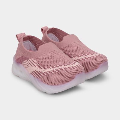 Girls Muted Dusty Rose Pink Slip-On Casual Shoes