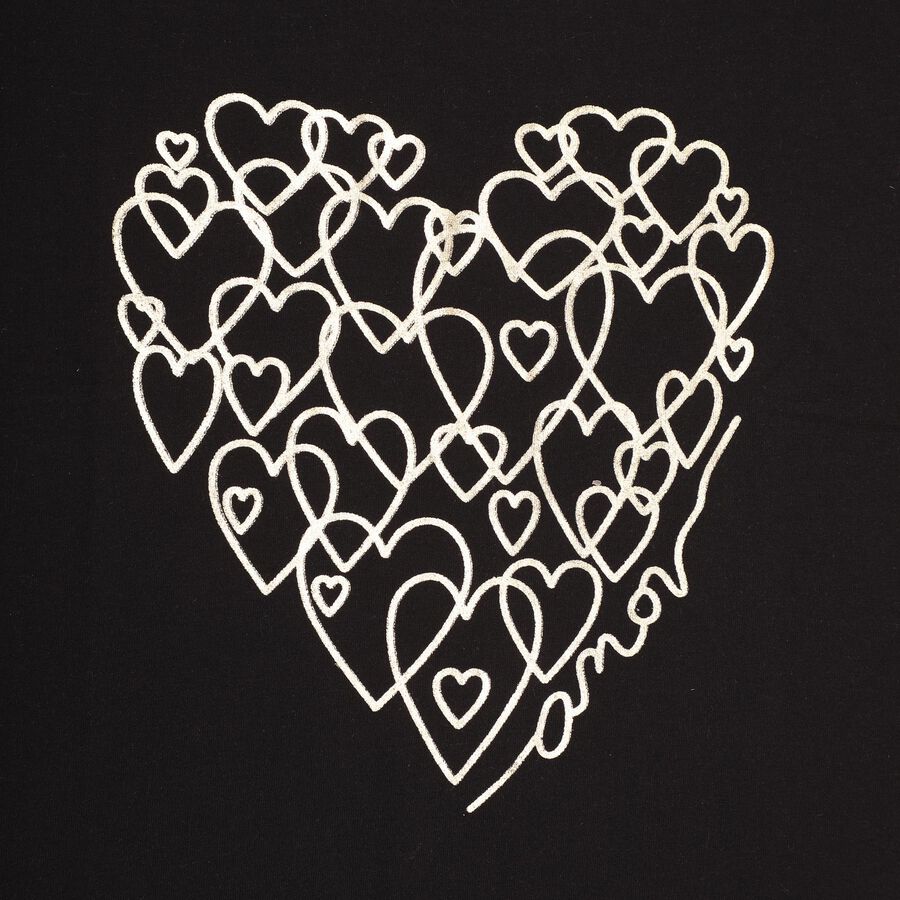 Girls' T-Shirt , काला, large image number null