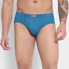 Cotton Solid Brief, Teal Blue, small