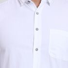 Men's 100% Cotton Casual Shirt, सफ़ेद, small