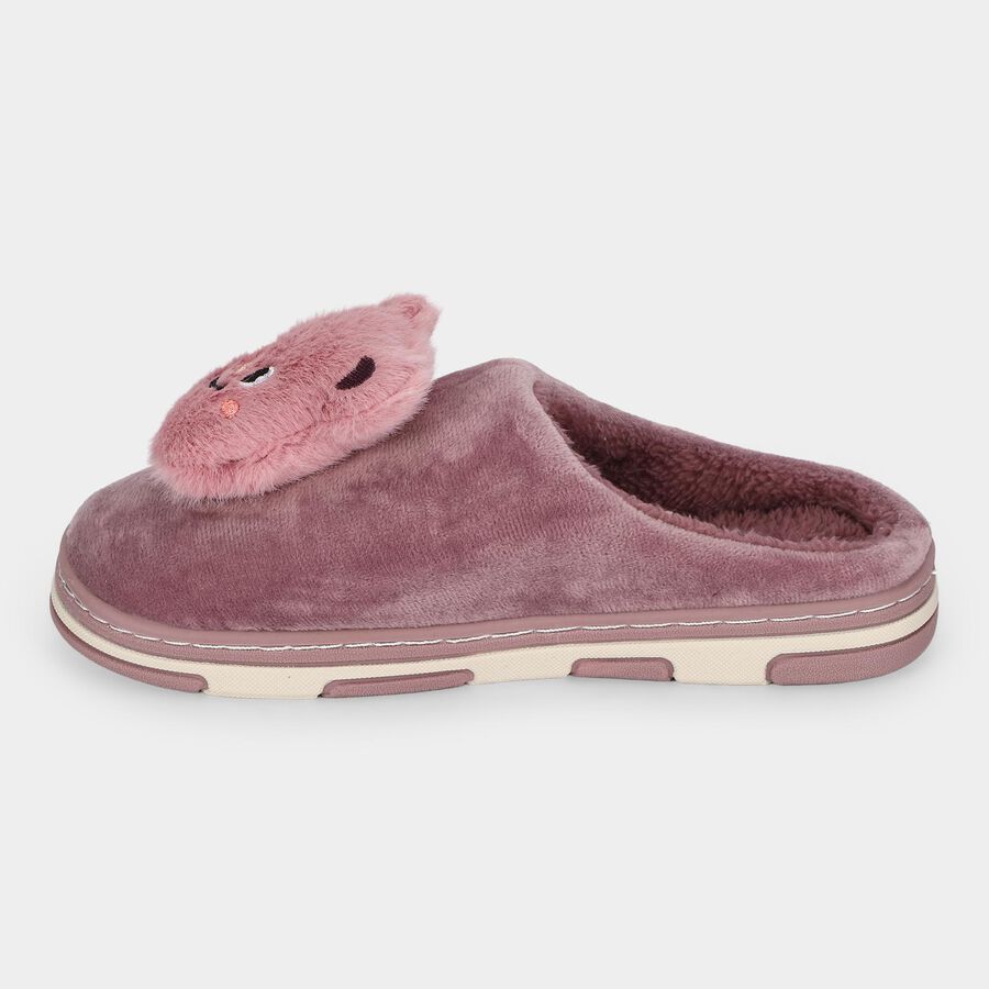 Women's Purple Slip-On House Slippers, बैंगनी, large