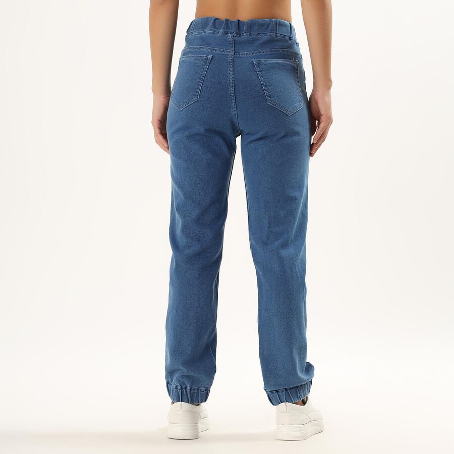 Ladies' Mid Rise Jeans, Mid Blue, large image number null