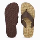 Men's Beige Flip-Flops, गहरा पीला, small