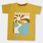 Boys' 100% Cotton Half Sleeves T-Shirt, पीला, small image number null