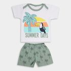 Infant Boys' 100% Cotton Baba Suit, हल्का हरा, small image number null