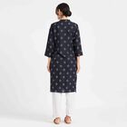 Printed Kurta, Navy Blue, small image number null