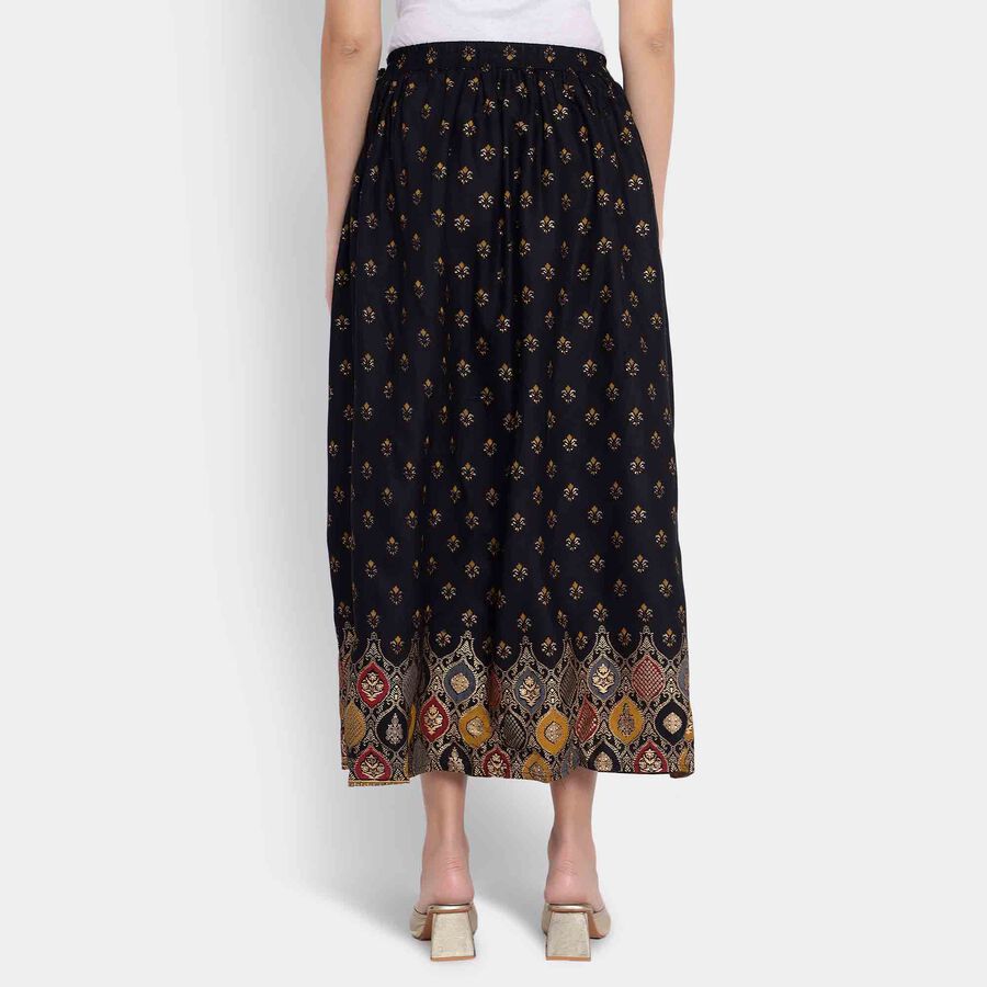 Straight Lehenga Skirt, Black, large image number null