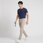 Men's Light Grey Slim Fit Solid Jeans, हल्का ग्रे, small
