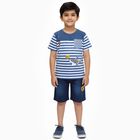 Boys' Woven Baba Suit, नेवी ब्लू, small image number null