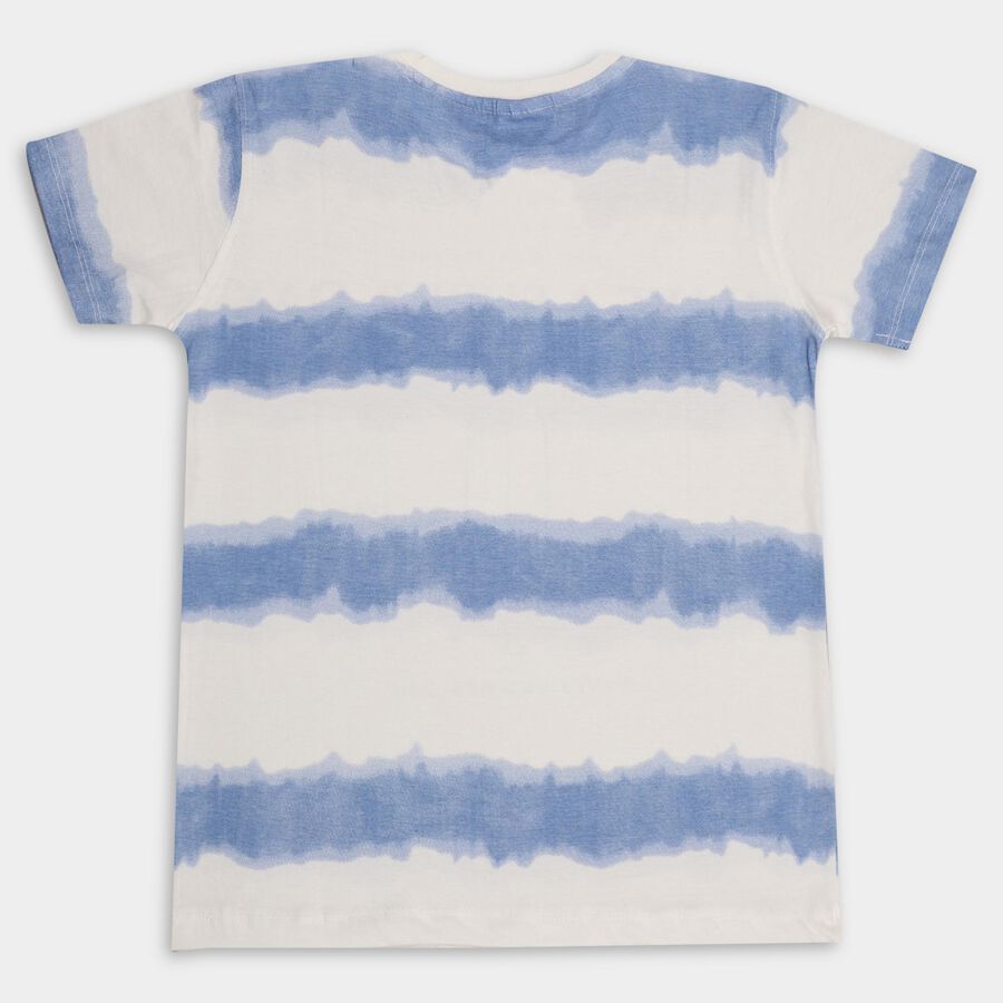 Boys' 100% Cotton Half Sleeves T-Shirt , Off White, large image number null