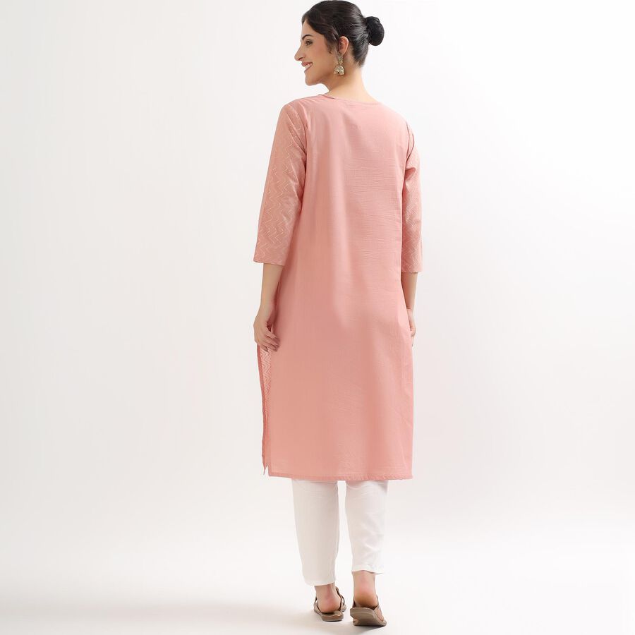 Ladies' 100% Cotton Kurta , Pink, large image number null
