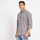 Cotton Checks Casual Shirt, ओलिव, small image number null