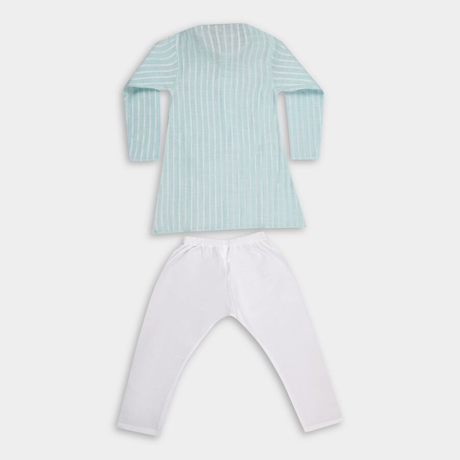 Boys' Kurta Pyjama, Light Green, large image number null