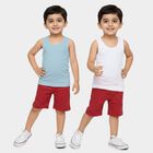 Boys' Vest, हल्का नीला, small