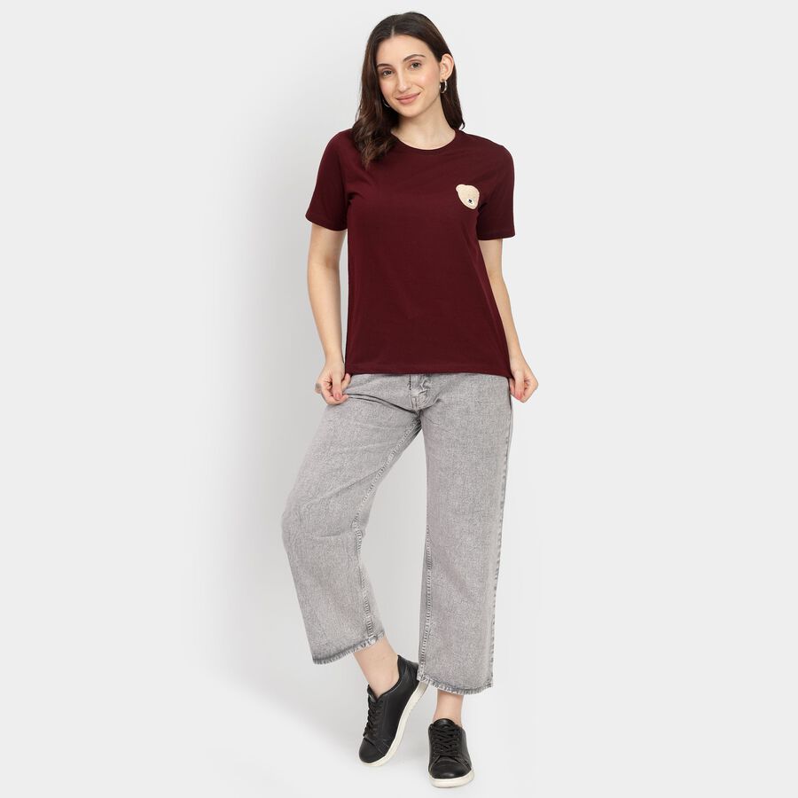 Ladies' 100% Cotton Jeans , हल्का ग्रे, large image number null