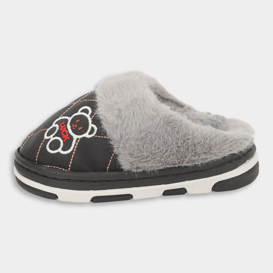 Kids' Winter Slipper, Black, large image number null