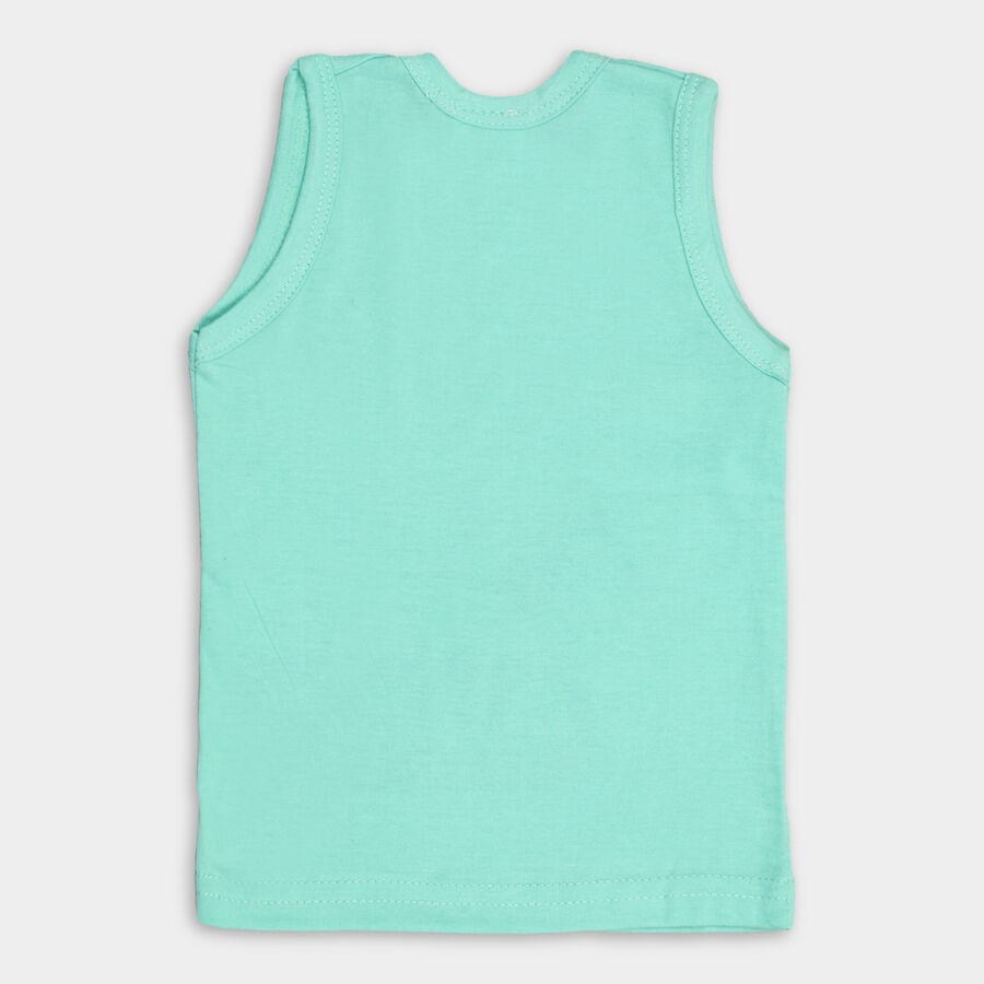 Kids' Cotton Vest, Light Green, large