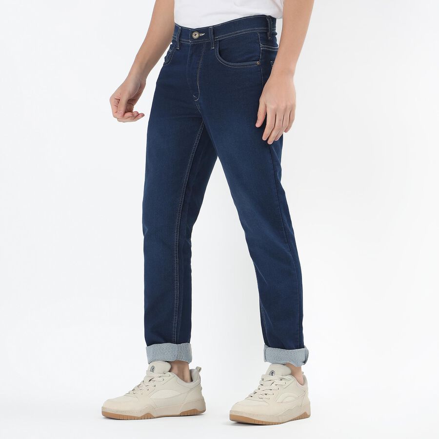 Men's Dark Indigo Slim Fit Jeans, Dark Blue, large