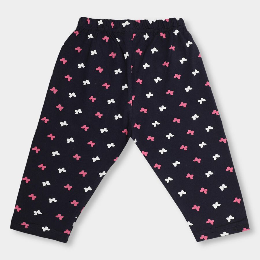 Girls' 100% Cotton Capri, Navy Blue, large