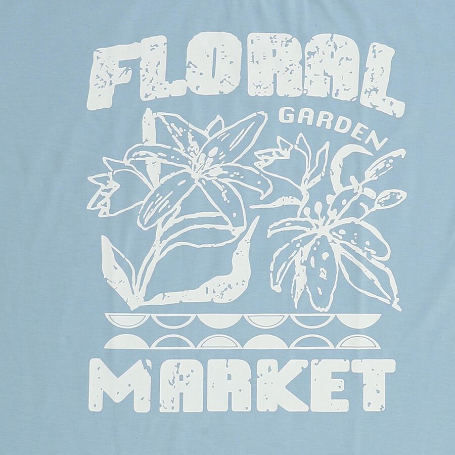 Girls' T-Shirt, हल्का नीला, large image number null