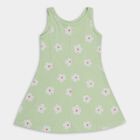 Girls' Frock, हल्का हरा, small image number null