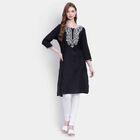 Solid Kurta, Black, small image number null