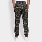 Men's Slim Fit Casual Trousers, ओलिव, small