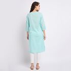 Ladies' 100% Cotton Kurta , एक्वा, small image number null