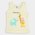 Infants' 100% Cotton Vest, Yellow, small