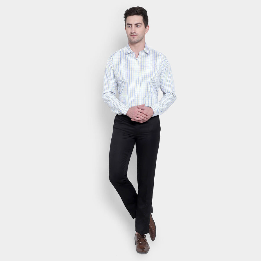 Checks Formal Shirt, Yellow, large image number null