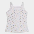 Girls' 100% Cotton Vest (Pack of 2), White, small image number null