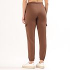 Women's Regular Fit Track Pants, भूरा, small