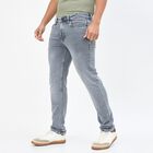 Men's Slim Fit Jeans, Light Grey, small