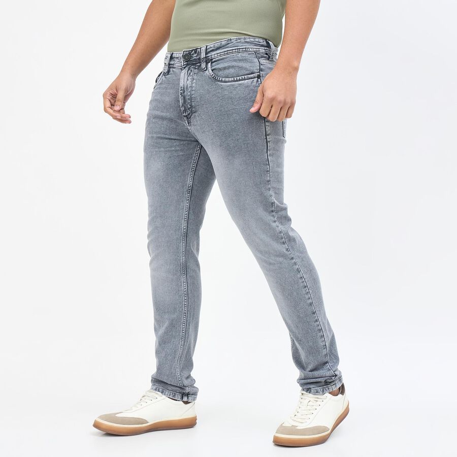Men's Slim Fit Jeans, Light Grey, large