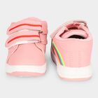 Girls Pink Velcro Strap Sneakers, Pink, small