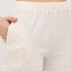 Women's Eggshell White Self Design Ethnic Set, सफ़ेद, small image number null