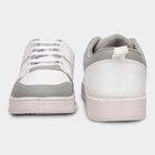 Men's Grey and White Lace-Up Casual Sneakers, Grey, small