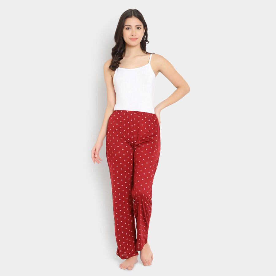 Printed Pyjama, Maroon, large image number null