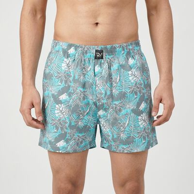 Men's Aqua Classic Fit Tropical Printed Boxers